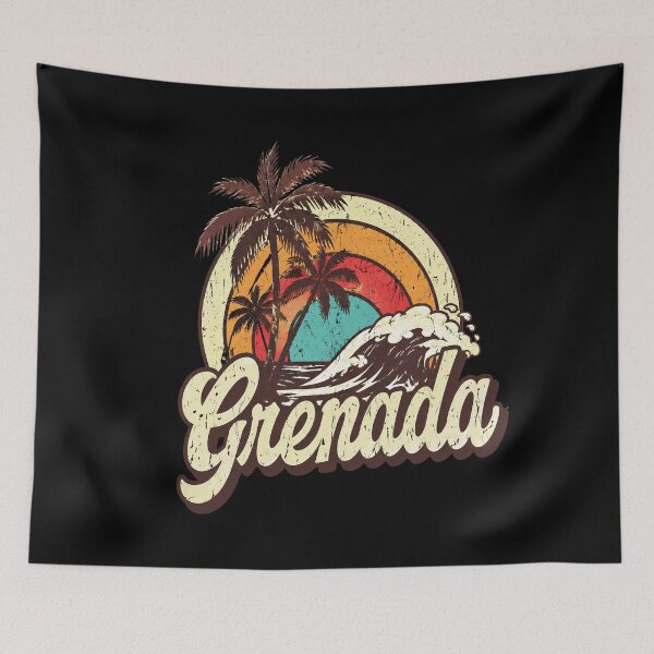 Item preview, Grenada Honeymoon Gifts Retro Tropical Palm Trees designed and sold by BarnettemarArts.