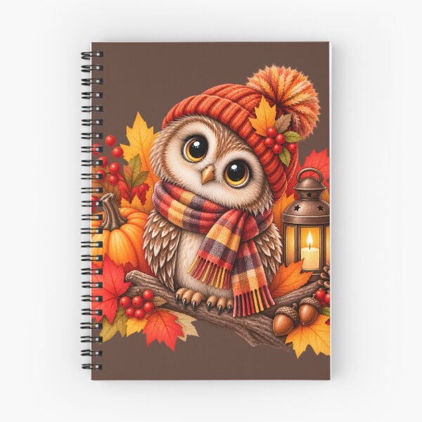 Item preview, Cozy Autumn Owl with Pumpkin and Lantern designed and sold by blankTeeShirt.