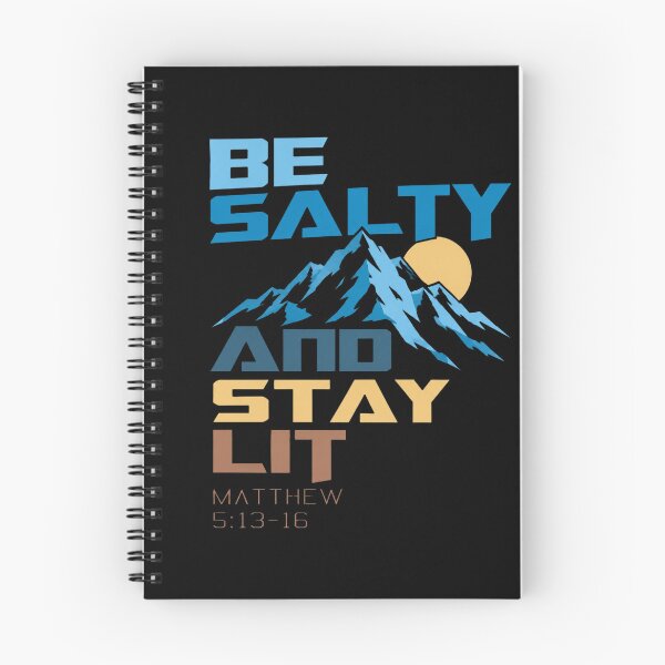 Item preview, Be Salty And Stay Lit Retro Bible Quote Matthew 5 designed and sold by BeckhamI-ngram.