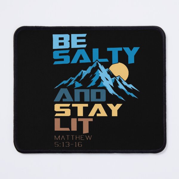 Item preview, Be Salty And Stay Lit Retro Bible Quote Matthew 5 designed and sold by BeckhamI-ngram.