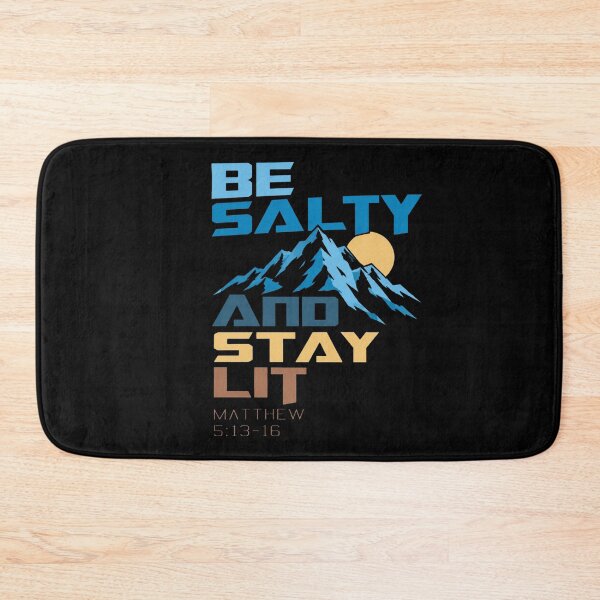 Item preview, Be Salty And Stay Lit Retro Bible Quote Matthew 5 designed and sold by BeckhamI-ngram.