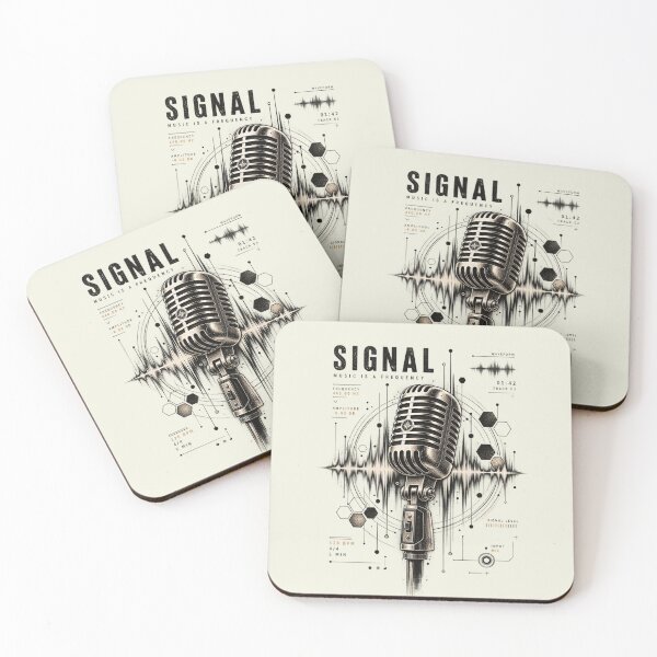 Item preview, Microphone SIGNAL design for musician designed and sold by MusicBeatStore.