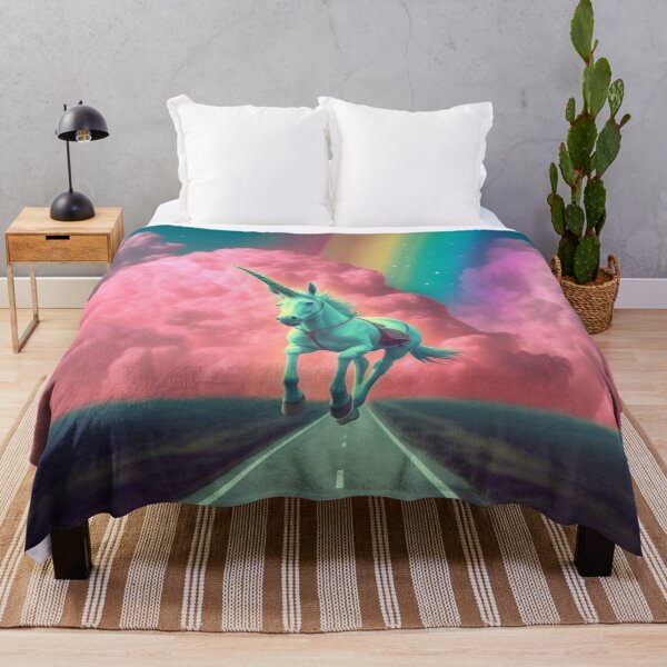 Item preview, Unicorn on a Rainbow Highway designed and sold by MongLongStudio.