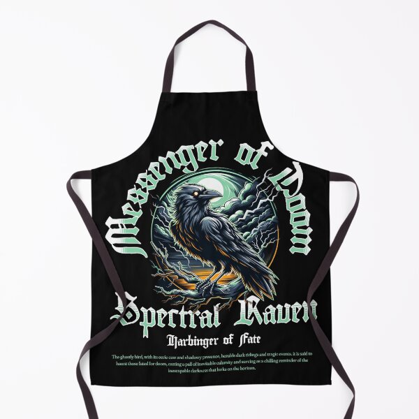 Item preview, Messenger of Doom Spectral Raven T-Shirt | Harbinger of Fate Graphic Tee | Dark Gothic Storm Shirt designed and sold by baretyas.