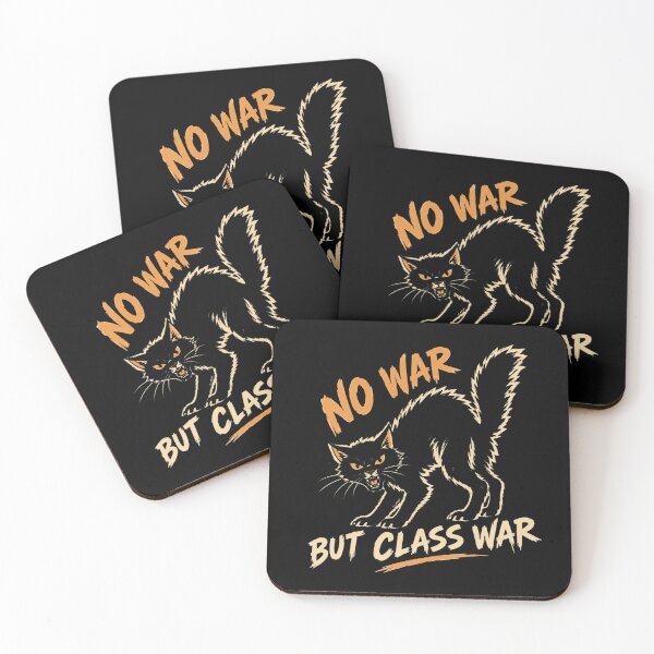 Item preview, No War But Class War Vintage Black Cat designed and sold by Bandnarelle.