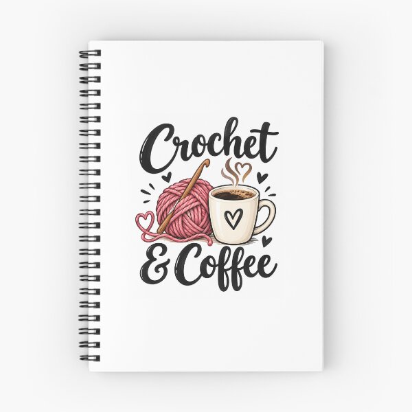 Item preview, Crochet & Coffee – Cozy Yarn and Coffee Lover Design designed and sold by MalickaArt.