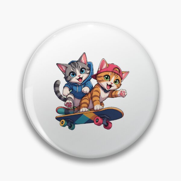 Item preview, Cute Cats Skateboarding Fun designed and sold by SoyLamderma.
