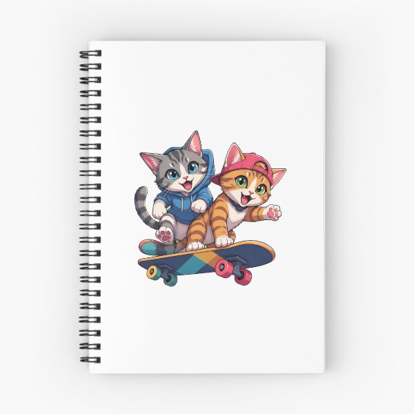 Item preview, Cute Cats Skateboarding Fun designed and sold by SoyLamderma.