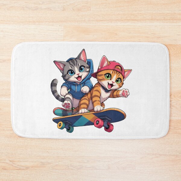Item preview, Cute Cats Skateboarding Fun designed and sold by SoyLamderma.