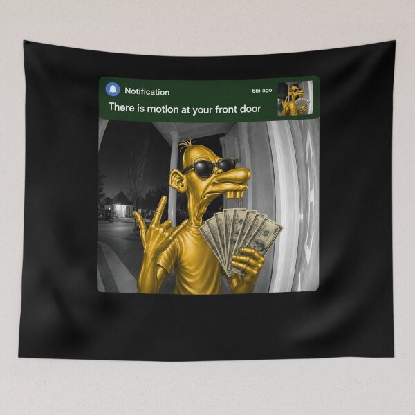 Item preview, There is Motion At Your Front Door Funny Neegy Meme designed and sold by JaredDeShop.