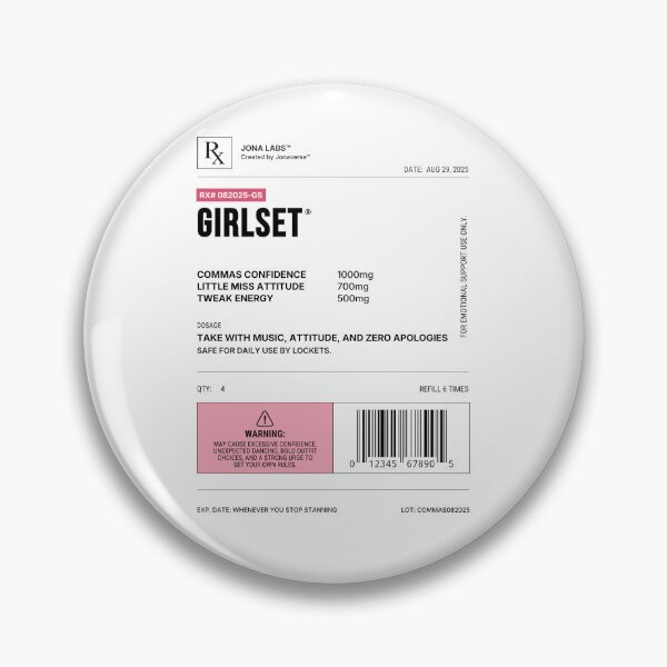 Item preview, GIRLSET Kpop Prescription Label designed and sold by Jonaverse.
