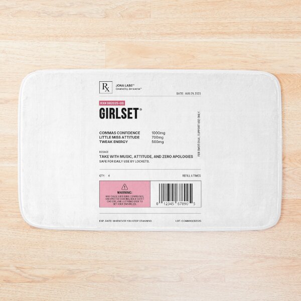Item preview, GIRLSET Kpop Prescription Label designed and sold by JONAVERSE.