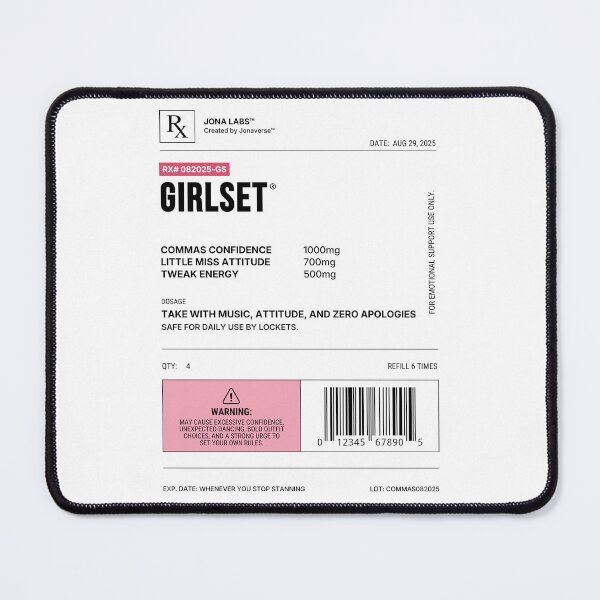 Item preview, GIRLSET Kpop Prescription Label designed and sold by Jonaverse.
