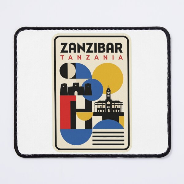 Item preview, Retro Zanzibar Bauhaus Geometric Skyline designed and sold by k3rstman1.