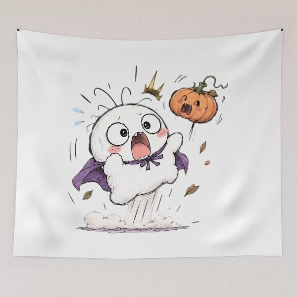 Item preview, Cute-Halloween Ghost designed and sold by MOONVEIL ATELIER.
