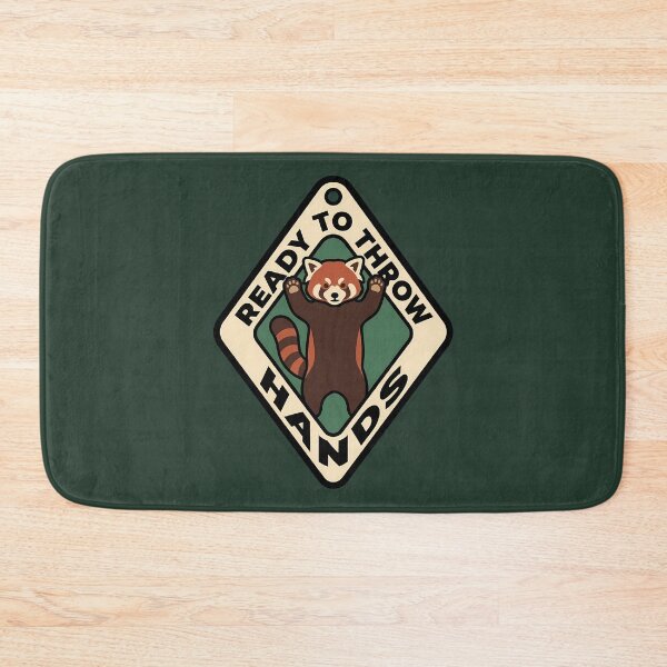 Item preview, Ready To Throw Hands Red Panda Motel Badge designed and sold by DripCultureLab.
