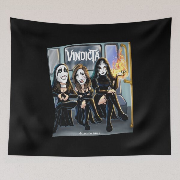 Item preview, Gothic Sisters on Transit Metal Crew Drawing designed and sold by BonnieHansenc.