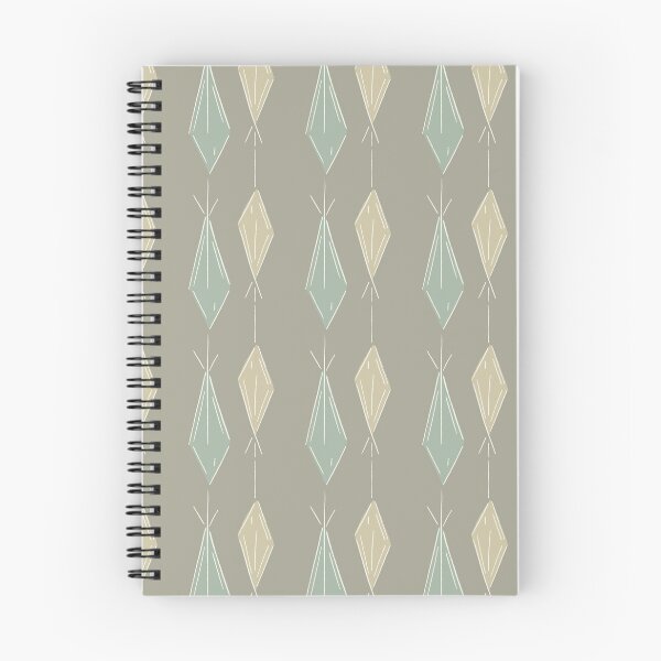 Item preview, A8 Hand Drawn Woven Fish Geometric Pattern - Stone Sage designed and sold by MaddaMom.