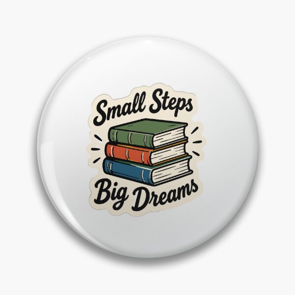 Item preview, mall Steps Big Dreams Inspirational Book Lover Typography designed and sold by parkjingsuhal.