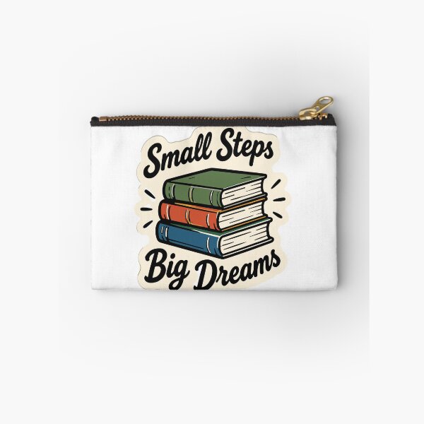 Item preview, mall Steps Big Dreams Inspirational Book Lover Typography designed and sold by parkjingsuhal.
