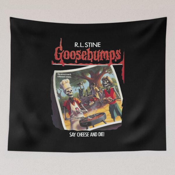 Item preview, Goosebumps Say Cheese and Die Skeleton BBQ Art designed and sold by BonnieHansenc.