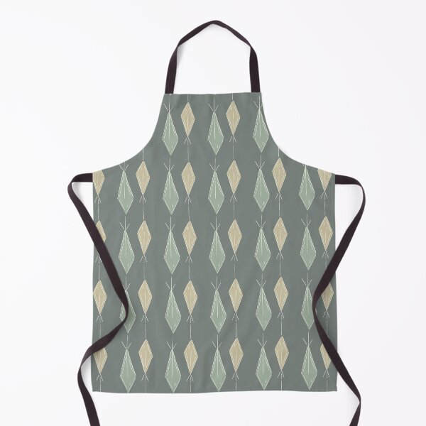 Item preview, A9 Hand Drawn Woven Fish Geometric Pattern - Eucalyptus Oat designed and sold by MaddaMom.