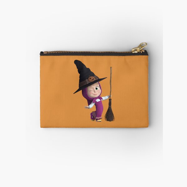 Item preview, Cute Witch Masha Halloween Broomstick - Masha and the Bear designed and sold by Epicfunchart.