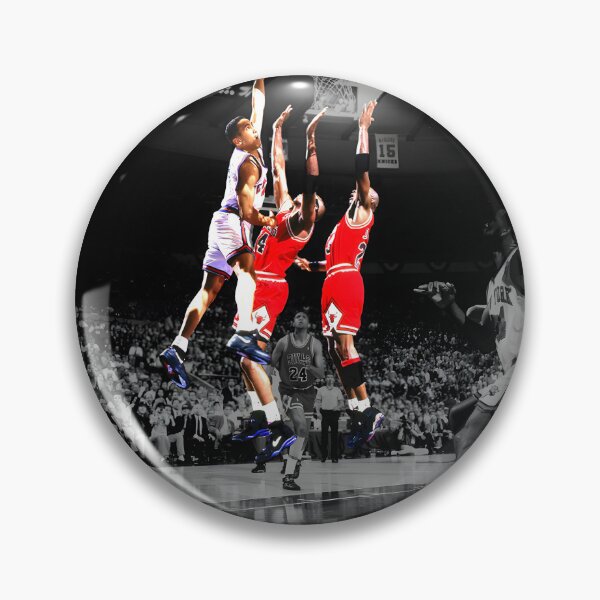 Item preview, John Starks Iconic Basketball Dunk Illustration designed and sold by cojo9715.