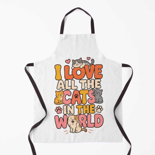 Item preview, I Love All Cats World Retro Cat Lover Graphic designed and sold by SoyLamderma.
