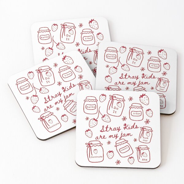 Item preview, Cute Strawberry Jam Jars Kpop Fan  designed and sold by KingwoodMe.