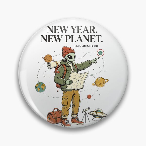 Item preview, New Year New Planet Alien Traveler designed and sold by NatalieJeans.