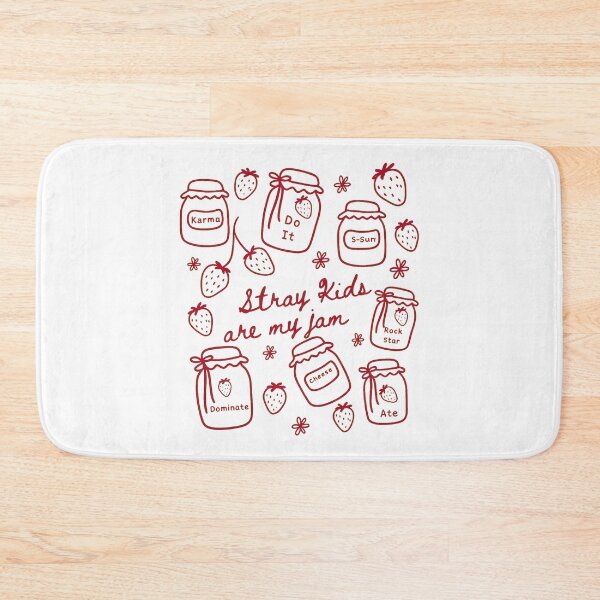 Item preview, Cute Strawberry Jam Jars Kpop Fan  designed and sold by KingwoodMe.