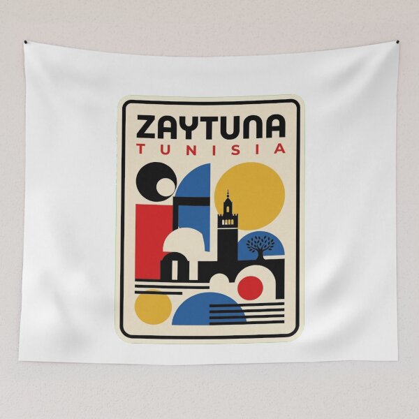 Item preview, Retro Zaytuna Bauhaus Geometric Skyline designed and sold by k3rstman1.