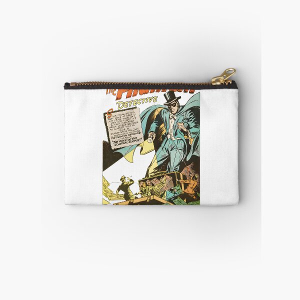 Item preview, Masked Hero Phantom Detective Standing Among Fallen Criminals in Vintage Mid Century Pulp Crime Illustration with Golden Light and Cinematic Atmosphere designed and sold by Wedoart-shop.