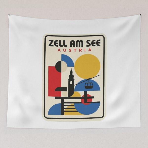 Item preview, Retro Zell Am See Bauhaus Geometric Skyline designed and sold by k3rstman1.