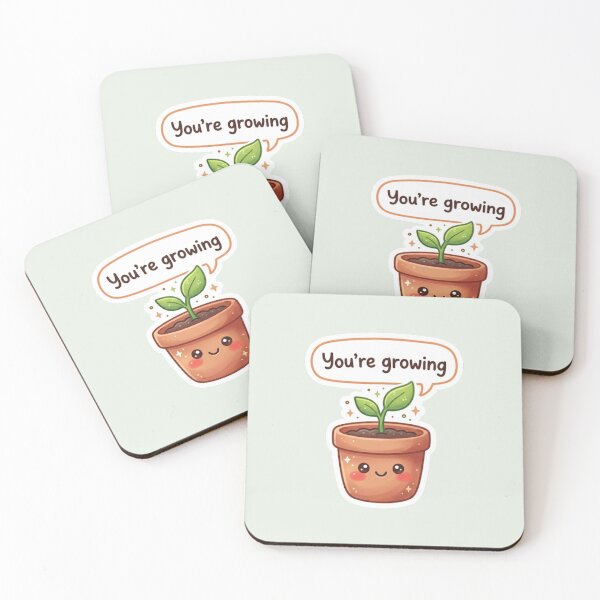 Item preview, You’re Growing Kawaii Plant Pot designed and sold by Cerys-GS.