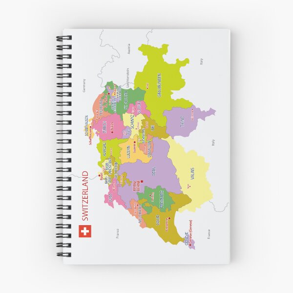 Item preview, Switzerland Political Map Wall Art designed and sold by alijun.