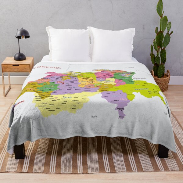 Item preview, Switzerland Political Map Wall Art designed and sold by alijun.