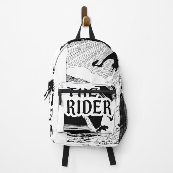 Item preview, Night Rider Silhouette Against Bright Moon designed and sold by BonnieHansenc.