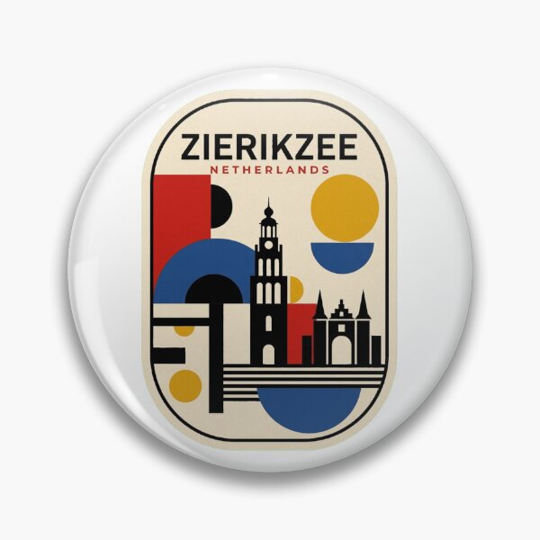 Item preview, Retro Zierikzee Bauhaus Geometric Skyline designed and sold by k3rstman1.