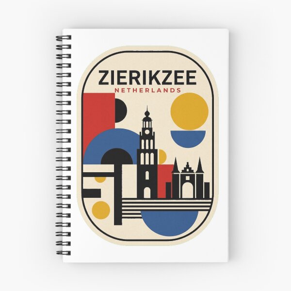 Item preview, Retro Zierikzee Bauhaus Geometric Skyline designed and sold by k3rstman1.