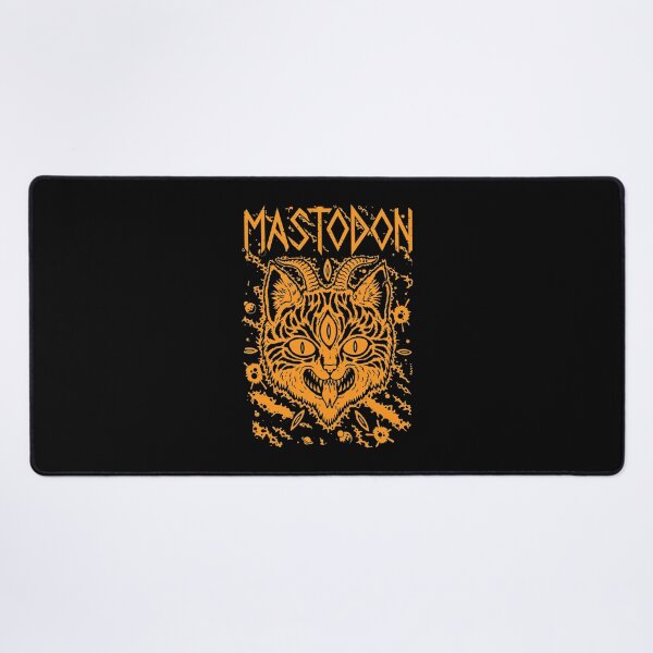 Item preview, MASTODON Demonic Cat Three Eyed Feline Art designed and sold by ROBERCEAR.