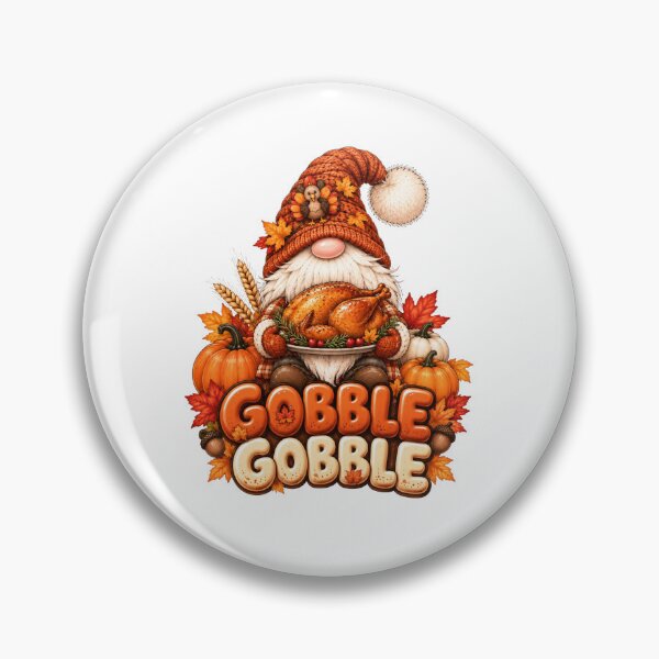 Item preview, Gobble Gobble Thanksgiving Gnome – Cute Turkey Fall Design designed and sold by Gapanaart.