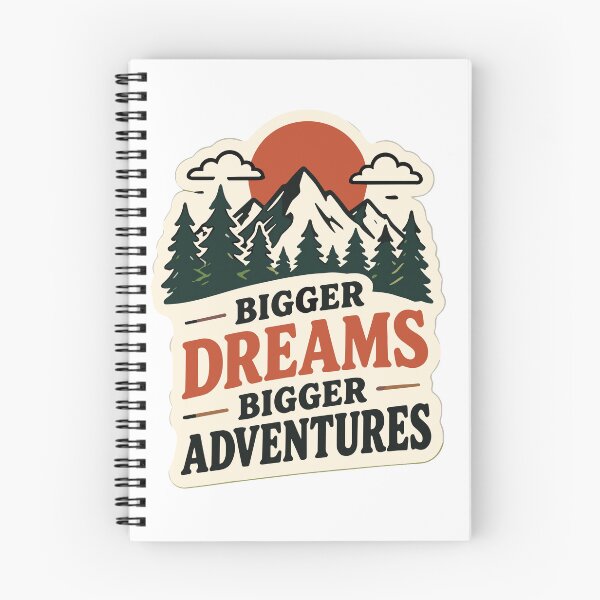 Item preview, Bigger Dreams Bigger Adventures Mountain Wilderness Vintage designed and sold by parkjingsuhal.