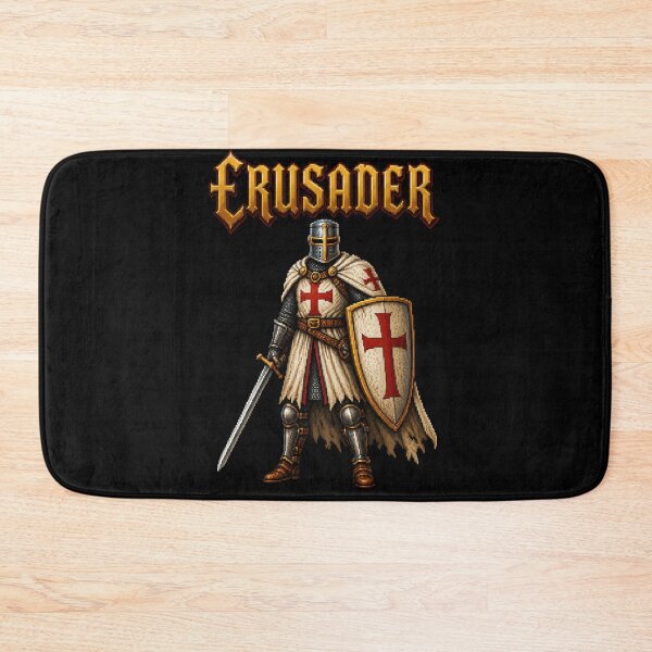 Item preview, Crusader Pixel Art Medieval Knight designed and sold by Retr0Tshirts.