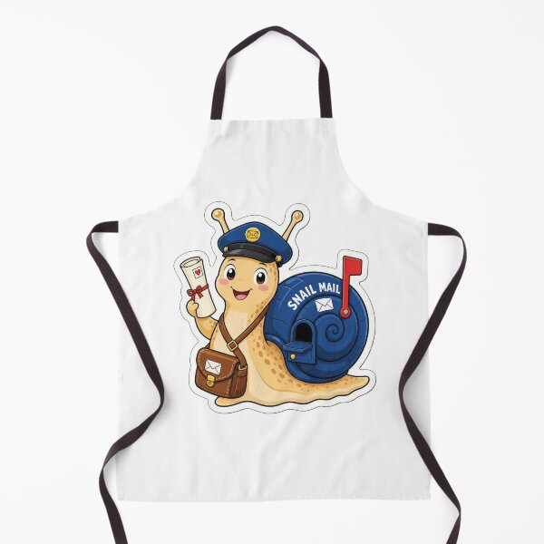 Item preview, Snail Mail Postman Sticker | Cute Cartoon Snail Mail Carrier designed and sold by Random Designs.