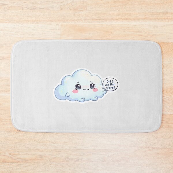 Item preview, Did I Say Something Weird Kawaii Cloud Sticker designed and sold by Cerys-GS.