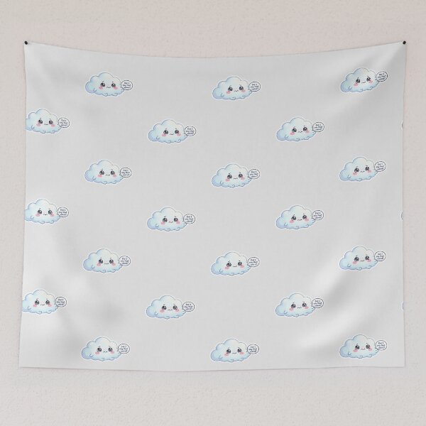 Item preview, Did I Say Something Weird Kawaii Cloud Sticker designed and sold by Cerys-GS.
