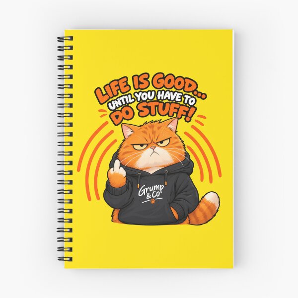 Item preview, Grumpy Orange Cat Sarcastic Humor – Do Stuff Funny Graphic designed and sold by Grump and Co.