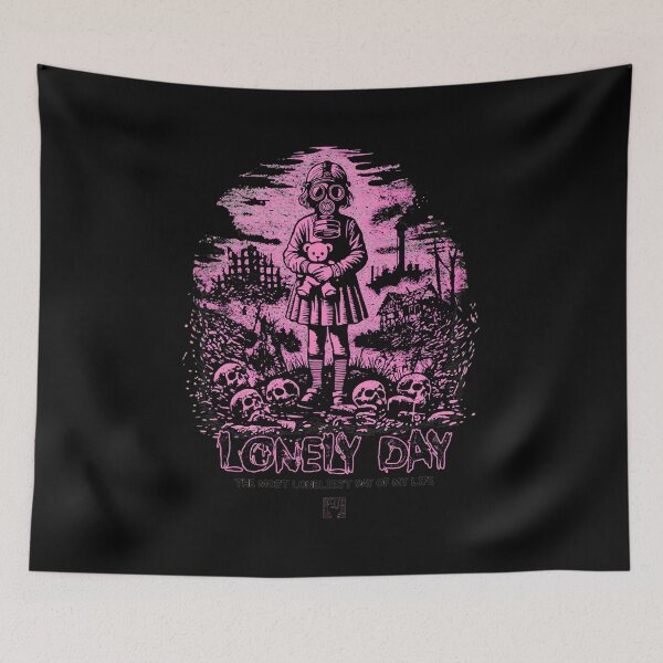 Item preview, Lonely Day Gas Mask Child Grim Art designed and sold by ROBERCEAR.